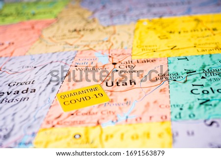 Utah state Covid-19 Quarantine background