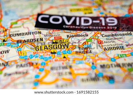 Glasgow Coronavirus Covid-19 Quarantine background