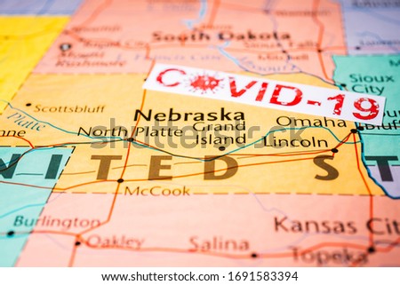 Nebraska state Covid-19 Quarantine background