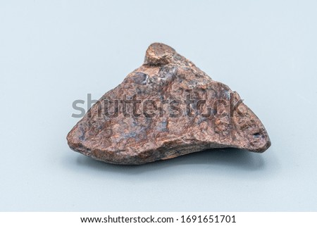 Chondrite Meteorite L6 Type isolated, piece of rock formed as an asteroid in the universe at during Solar System creation. The meteorite comes from an asteroid fall impacting Earth at Atacama Desert