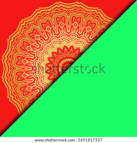Collection card with relax mandala design. For mobile website, posters, online shopping, promotional material. Vector illustration