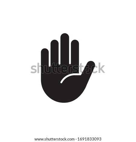 Hand icon. EPS 10.