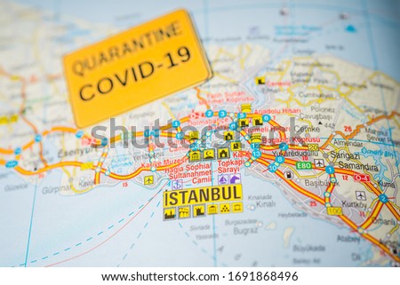 Istambul Coronavirus Covid-19 Quarantine background
