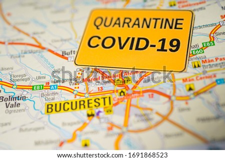 Bucuresti Coronavirus Covid-19 Quarantine background