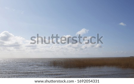Beautiful Sky White Clouds on Blue Sky Curonian Spit