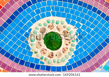 Colorful glazed tile background