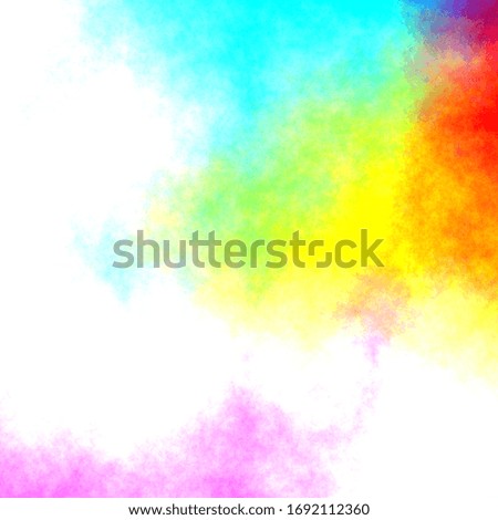 Abstract watercolor background. Rainbow colors. 