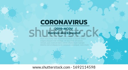 Flat silhouette design coronavirus background vector illustrator, for coronavirus, COVID-19, 2019-nCov prevention presentation concept. Royalty-Free Stock Photo #1692114598