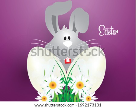 Happy Easter background eggs. Vector illustration greeting card, ad, promotion, poster, flyer, web-banner, article