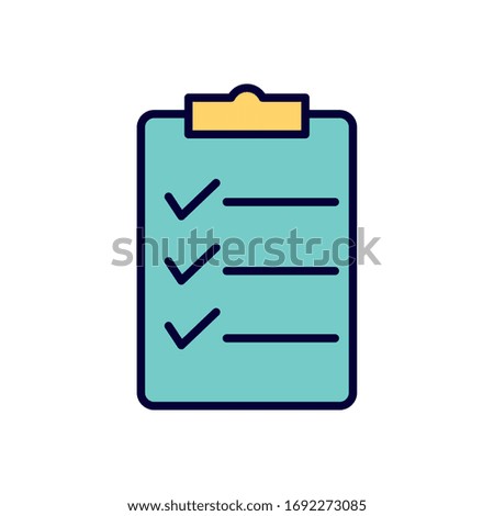 Document line and fill style icon design, Data archive storage organize business office and information theme Vector illustration