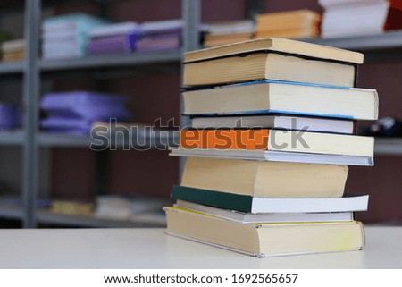 Stack of book on the table