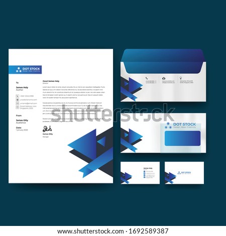 Corporate branding identity premium design. Stationery mockup vector megapack set. Template for business or finance company. Folder and A4 letter, visiting card and envelope.