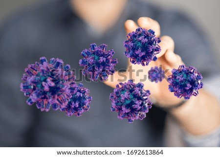 contagious coronavirus pandemic, dangerous virus outbreak 3d
