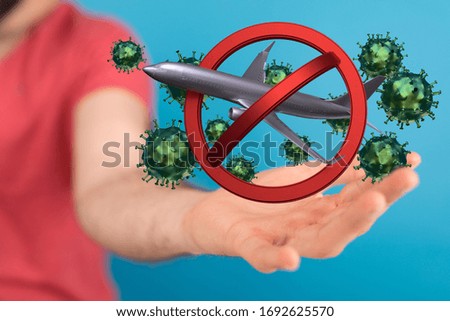travel with plane prohibited warning sign 