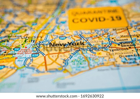 New York Coronavirus Covid-19 Quarantine background