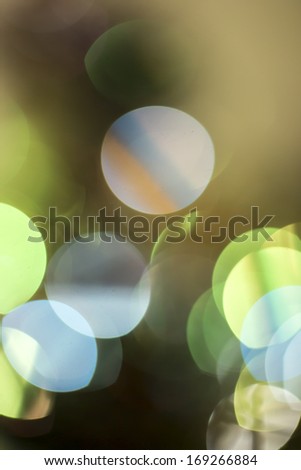 Abstract circular bokeh background of Christmas light 