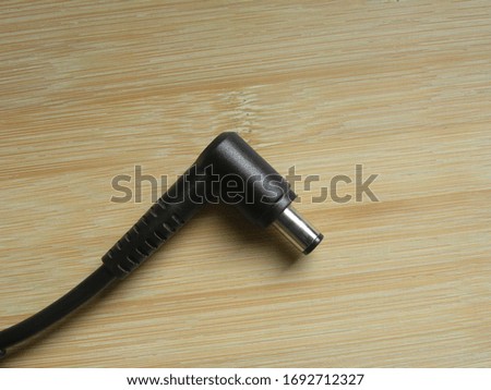 Black color connector of power plug adapter