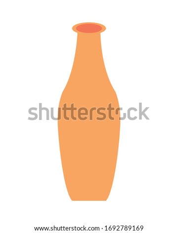 ceramic bottle decorative isolated icon vector illustration design