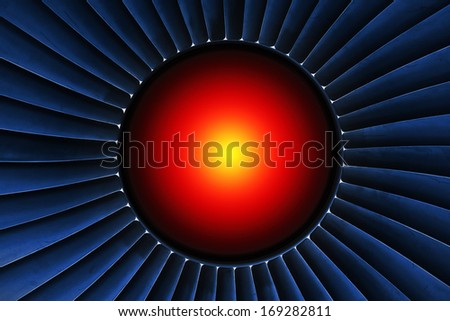 Energy generator with red-hot core in the center. Royalty-Free Stock Photo #169282811