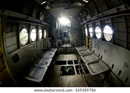 Inside of small  jet 