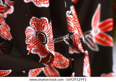 batik is traditional fabric of Indonesia 