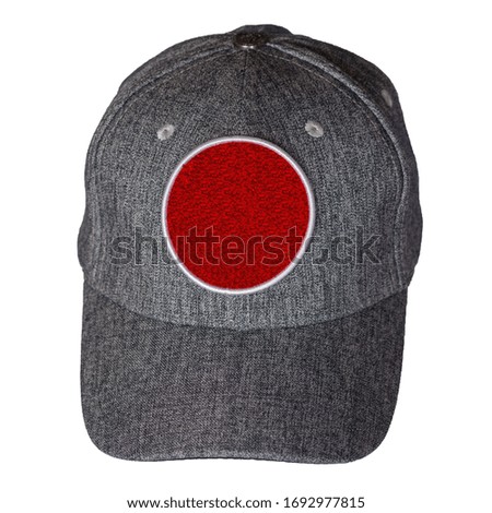 gray baseball cap isolated on a white background. sporty style. summer hat