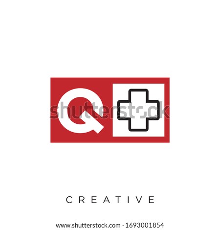 q logo design vector icon health