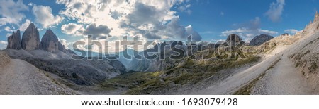 tre cime di Lavaredo in Trentino