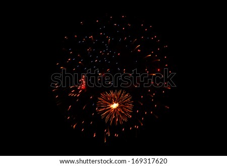 firework on black background