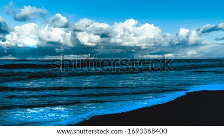 Baltic sea panorama in winter