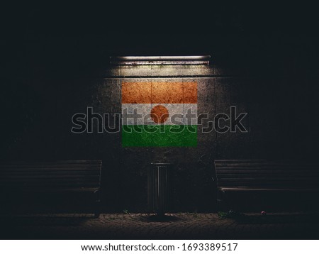 niger flag on the wall, niger flag
