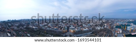 air panorama of primorsky boulevard in odessa ukraine