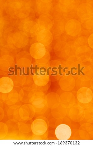 Orange lights bokeh background