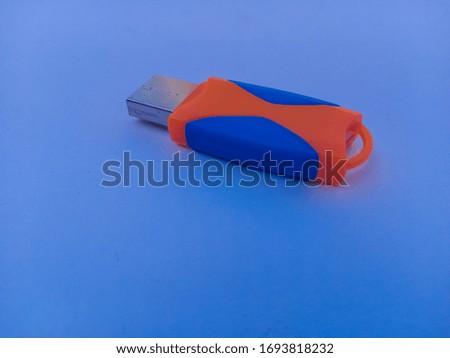 micro SD card Adapter with isolated blue background.