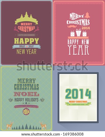 Christmas Party Flyer Poster Vector Design Template