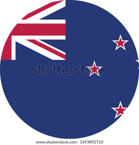 vector illustration of New Zealand flag