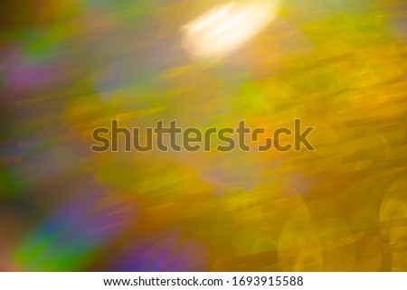 Multicolored rainbow large bokeh effect background - image