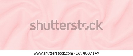 Abstract pink fabric texture background. panorama picture