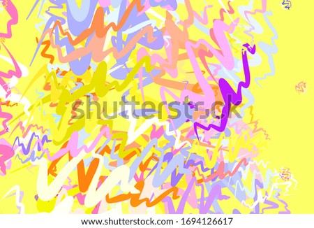 Light Multicolor vector background with wry lines. A sample with colorful lines, shapes. Elegant pattern for a brand book.