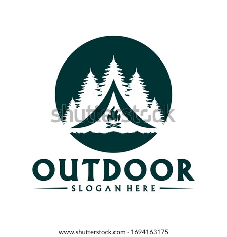 Camping Outdoor logo design vector template, Creative Camping logo concepts
