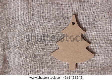 Christmas background with a closeup of a symbolic tree on Holiday theme