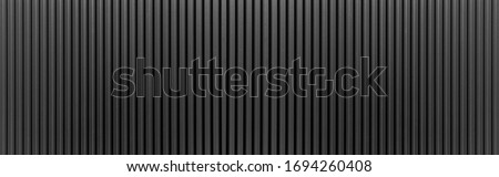 Panorama of Black Corrugated metal texture surface or galvanize steel	 Royalty-Free Stock Photo #1694260408