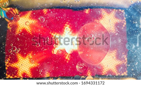 Colorful pastel artistic image of oil drop on water for modern and creation design background.