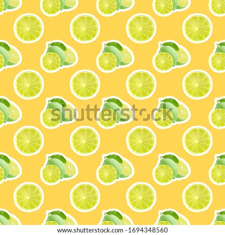Seamless fresh fruits texture in zine style