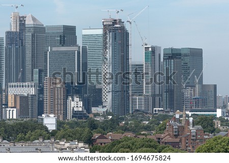 Skyscrapers of the London City Center