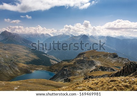 Massif of Malrif, park of Queyras, department of the Hautes-Alpes, France Royalty-Free Stock Photo #169469981