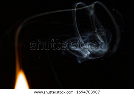 Lighter with Smoke Macro Photography