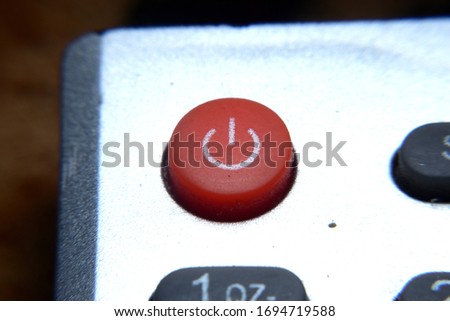 Technology, Red power button of keyboard