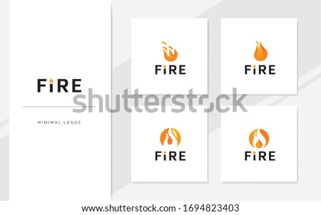 Fire Logo Template Design Vector Illustration