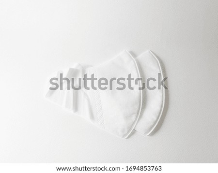 mask and corona virus protection isolated on a white background,protect yourself from Covid-19 virus and PM2.5 dust when in public,face mask,Medical surgical protective face masks